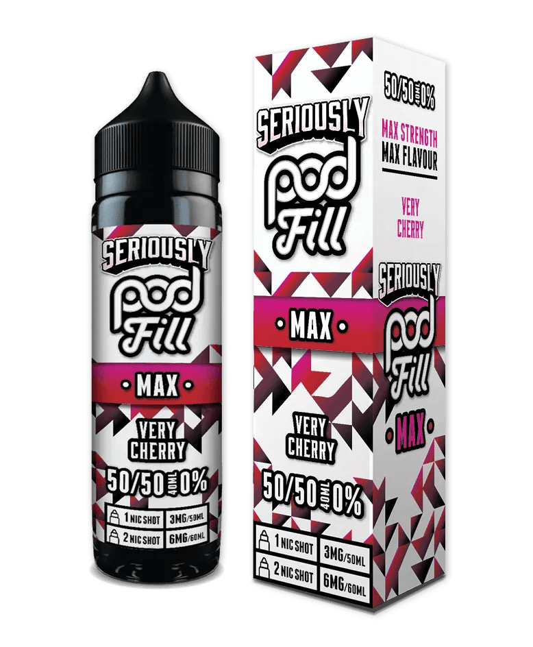 VERY CHERRY - 40ML SHORT FILL 50/50 BY SERIOUSLY POD FILL MAX - Vapeslough