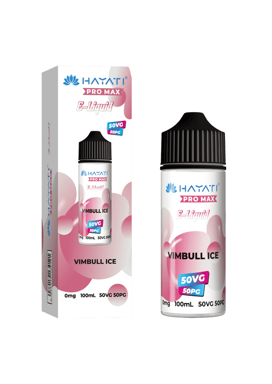 VIMBULL ICE - HAYATI PRO MAX 100ML SHORT FILL - 50/50PG/VG E-LIQUID - Vapeslough