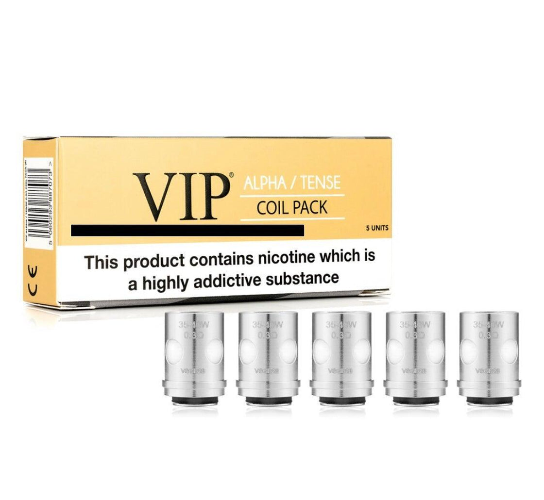 VIP Alpha and Tense Pack of 5 Coils 0.4ohm 40w to 50w £9.99 - Vapeslough