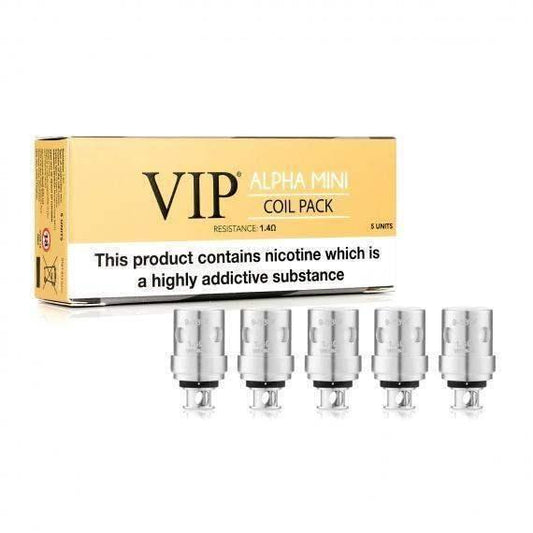 VIP ALPHA MINI 1.4OHM REPLACEMENT COILS - 3 PACKS (15 COILS) - Vapeslough