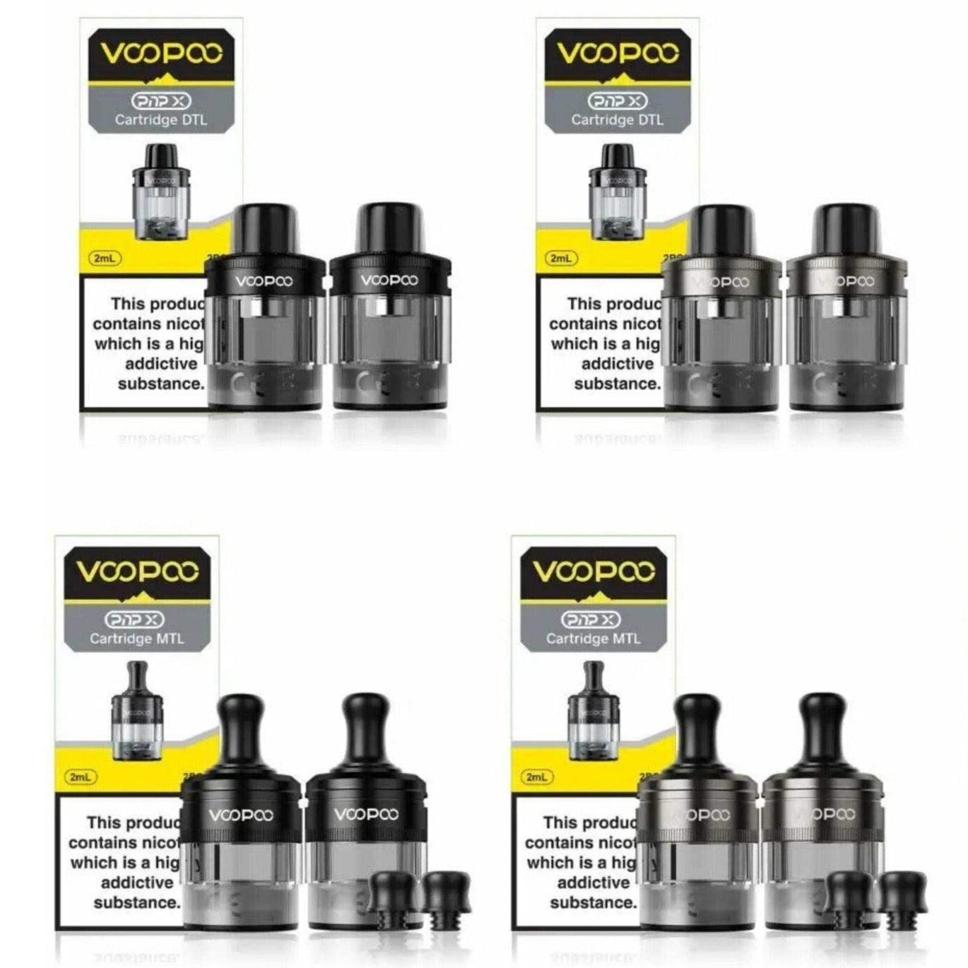 VOOPOO PNP X REPLACEMENT CARTRIDGE DTL | MTL - XL PACK OF 2 - Vapeslough