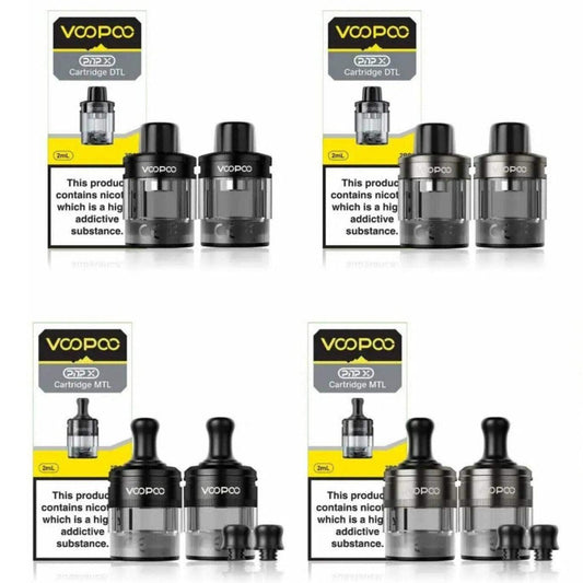 VOOPOO PNP X REPLACEMENT CARTRIDGE DTL | MTL - XL PACK OF 2 - Vapeslough