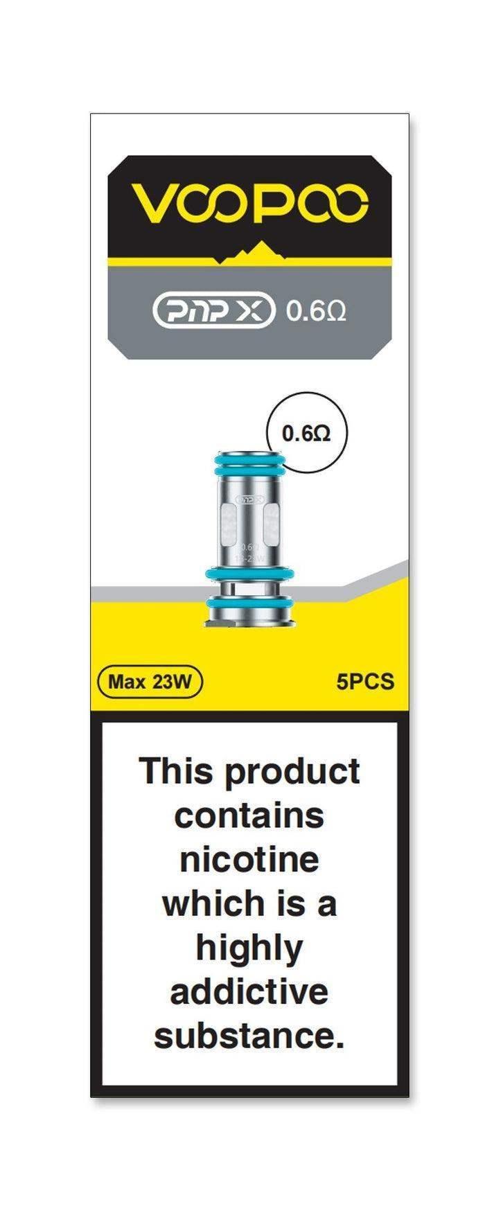 VOOPOO PNP X REPLACEMENT COILS - PACK OF 5 - Vapeslough
