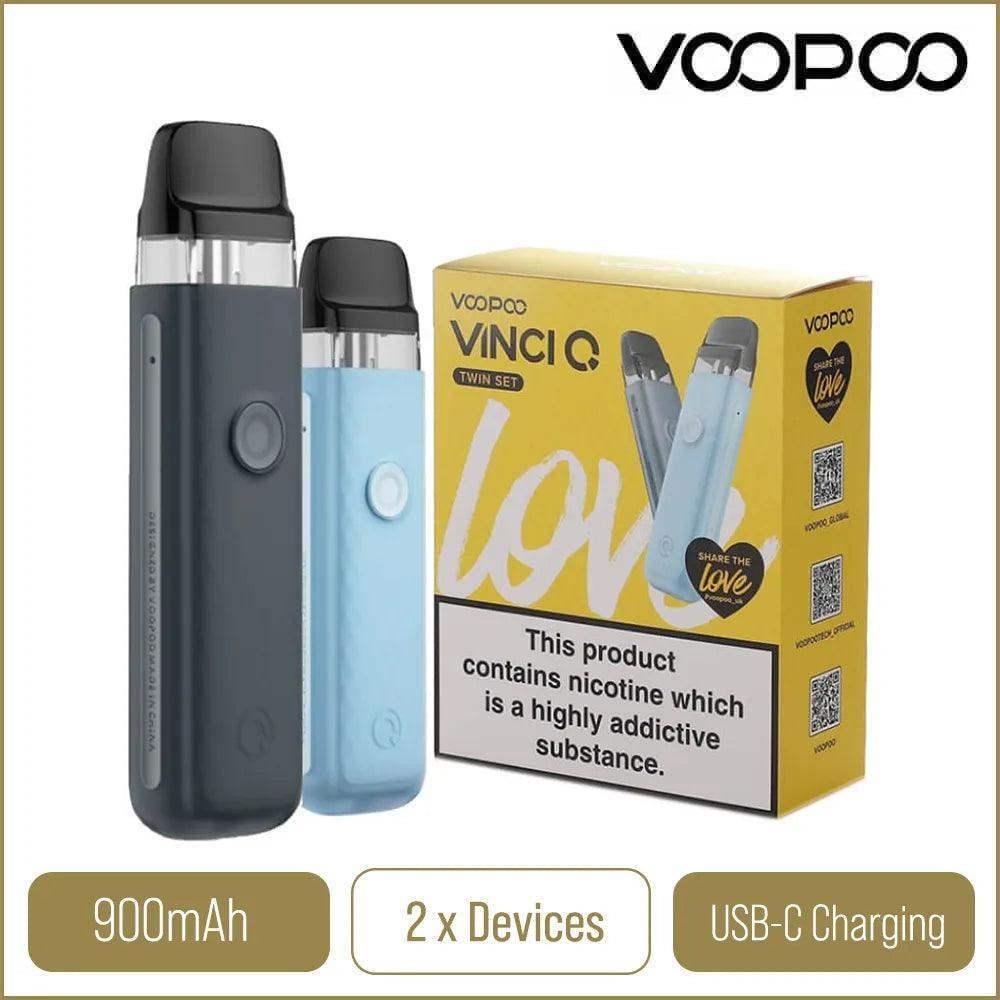 VOOPOO VINCI Q POD KIT TWIN PACK + 3 X ELF BAR NIC SALT FOR £29.99 - Vapeslough