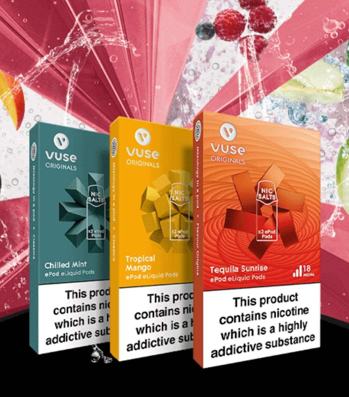 VYPE | VUSE EPOD CARTRIDGES VPRO 6MG | 12MG | 18MG - FROM £5.99 - Vapeslough