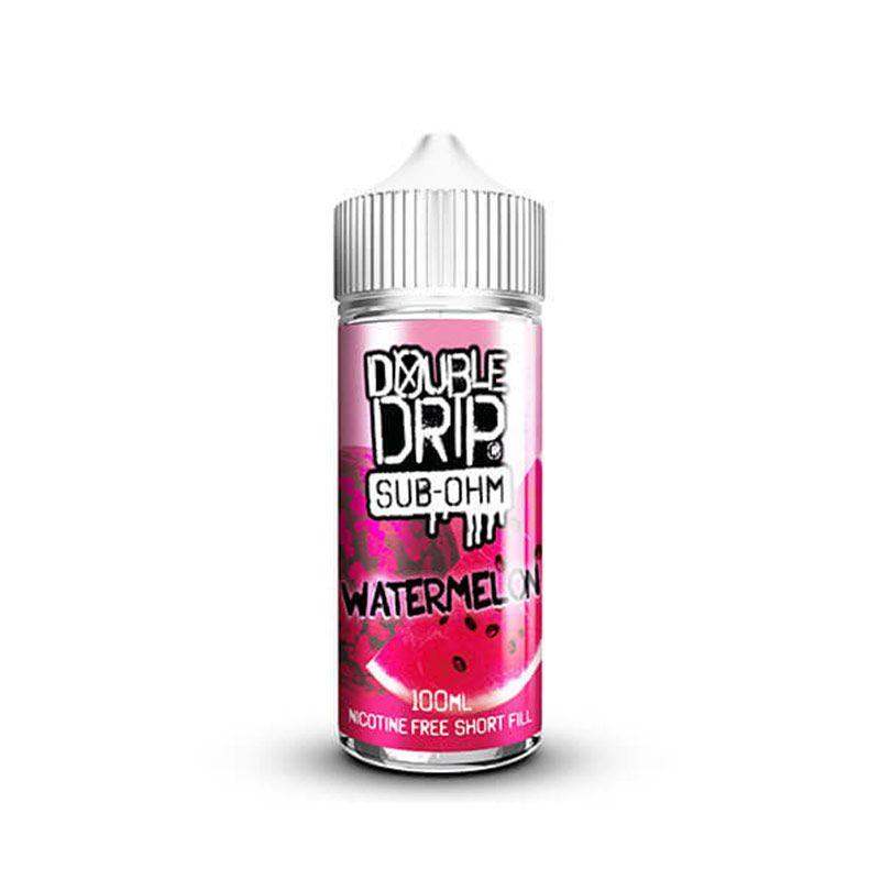 WATERMELON 100ML SHORT FILL E-LIQUID BY DOUBLE DRIP - Vapeslough