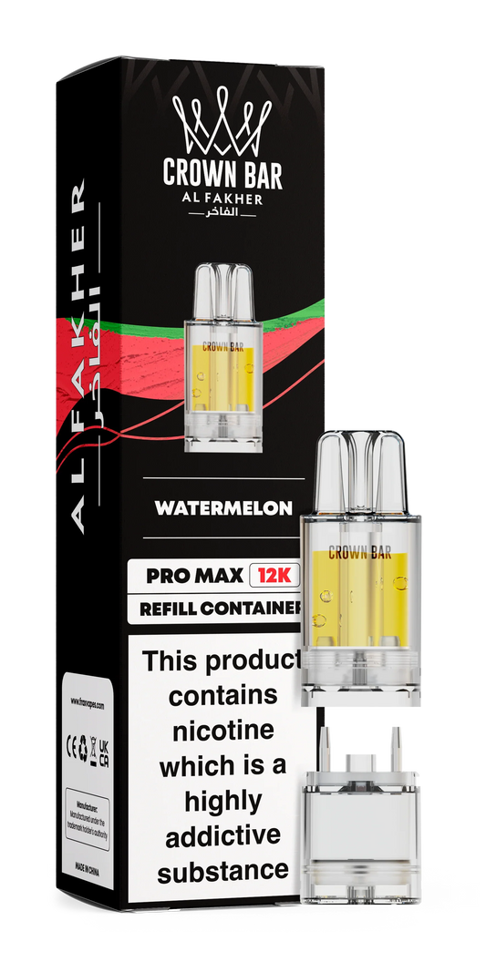 Watermelon Al Fakher Crown Bar Pro Max 12K Refill Pod - Vapeslough