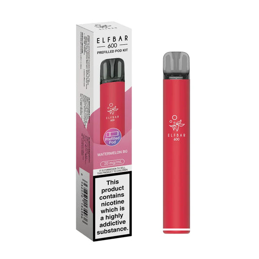 WATERMELON BG - ELFBAR 600 PREFILLED POD KIT - Vapeslough