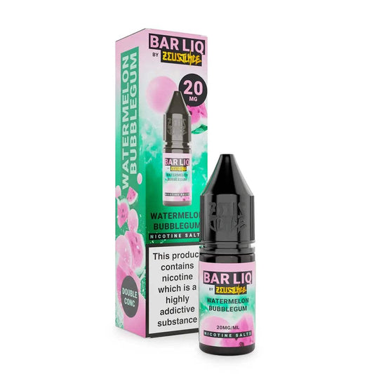 WATERMELON BUBBLEGUM 10ML E LIQUID NICOTINE SALT BY ZEUS JUICE - Vapeslough