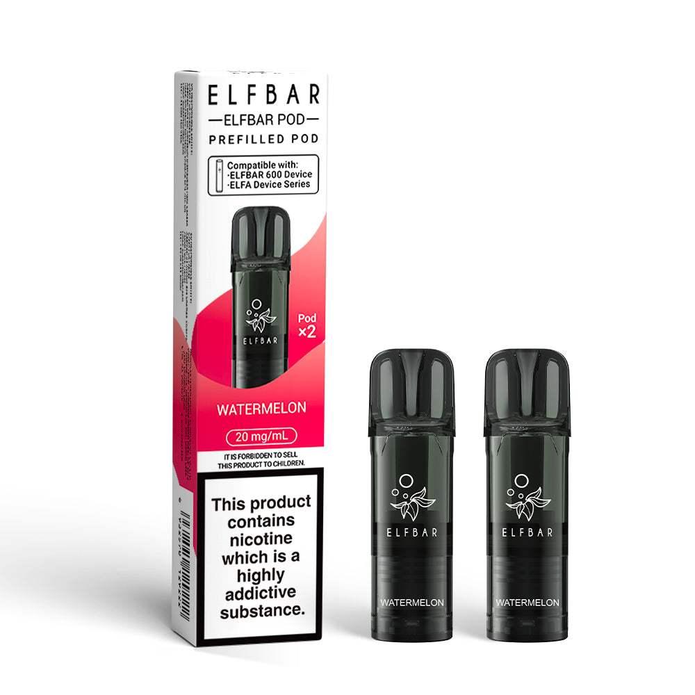 WATERMELON ELFBAR 600 PODS (PACK OF 2) - Vapeslough