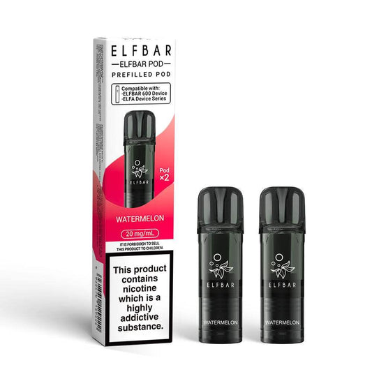 WATERMELON ELFBAR 600 PODS (PACK OF 2) - Vapeslough
