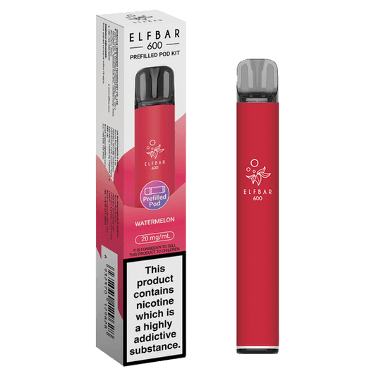 WATERMELON - ELFBAR 600 PREFILLED POD KIT - Vapeslough