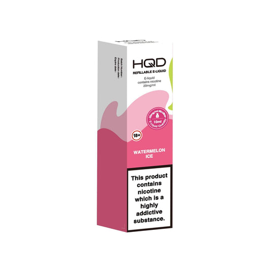 WATERMELON ICE 10ML E LIQUID NICOTINE SALT BY HQD - Vapeslough