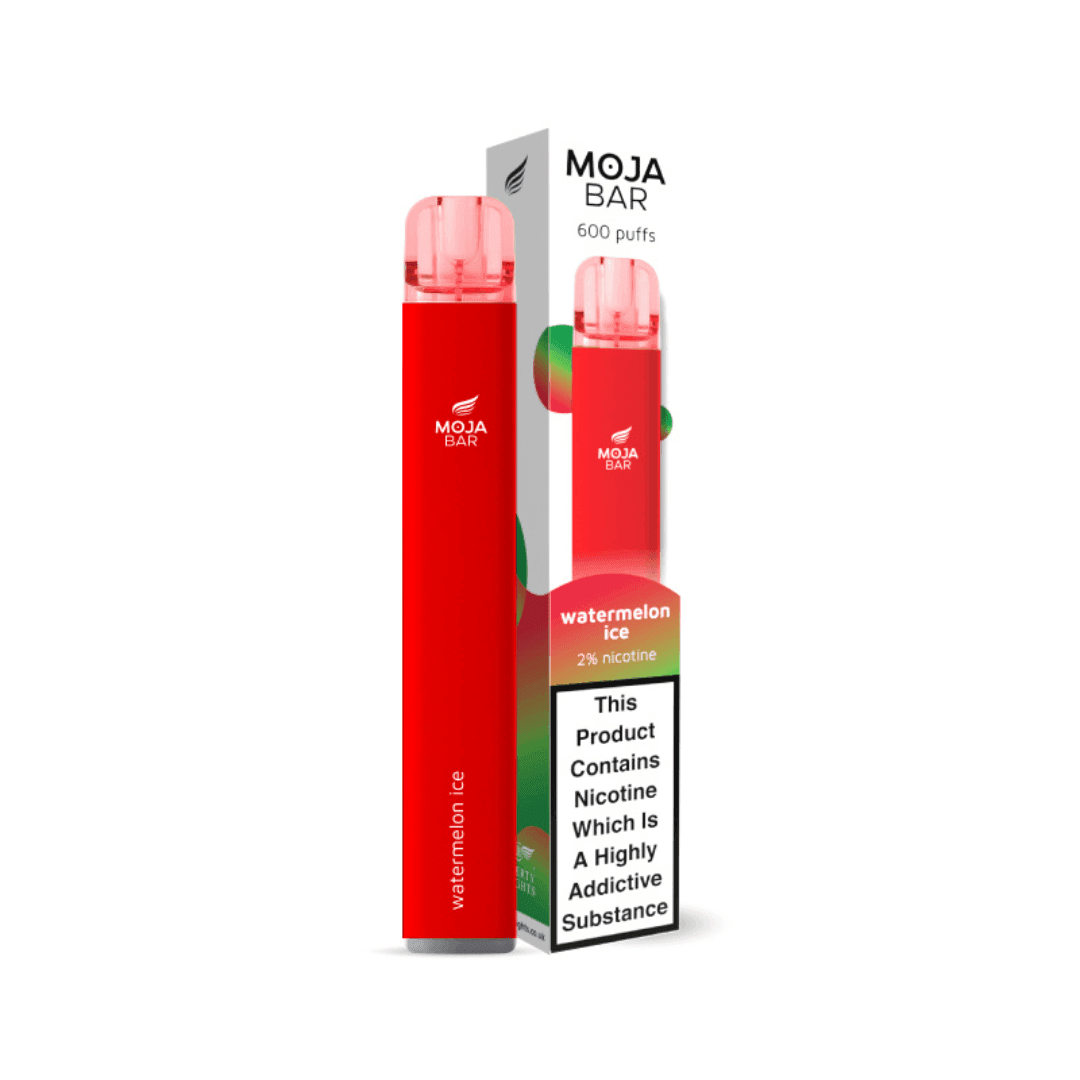 WATERMELON ICE 2%(20MG) DISPOSABLE VAPE BY MOJA BAR 600 - Vapeslough