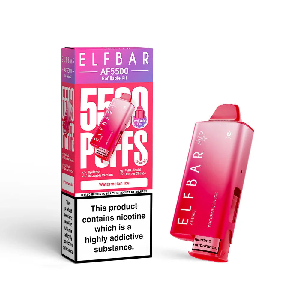 Watermelon Ice - ELFBAR AF55000 Pre-Filled Pod Kit - Vapeslough