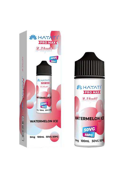 WATERMELON ICE - HAYATI PRO MAX 100ML SHORT FILL - 50/50PG/VG E-LIQUID - Vapeslough