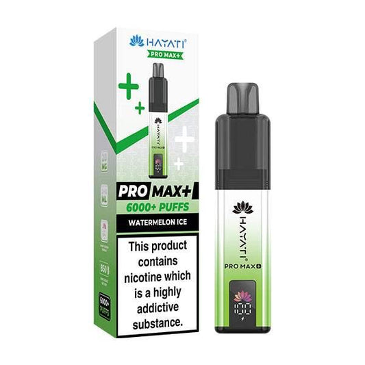 WATERMELON ICE - HAYATI PRO MAX+ DISPOSABLE VAPE - 20MG(2%) - Vapeslough