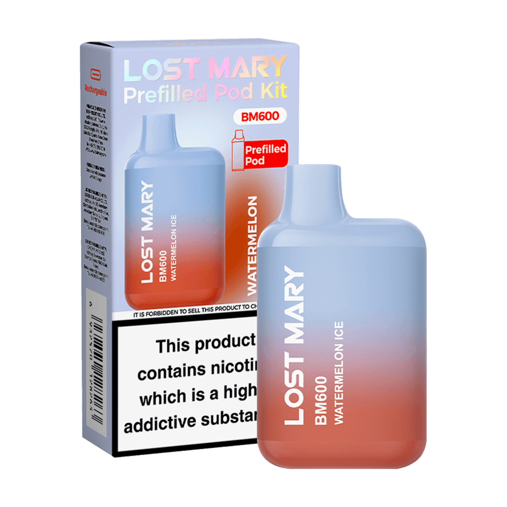 WATERMELON ICE - LOST MARY BM600 PREFILLED POD KIT - Vapeslough