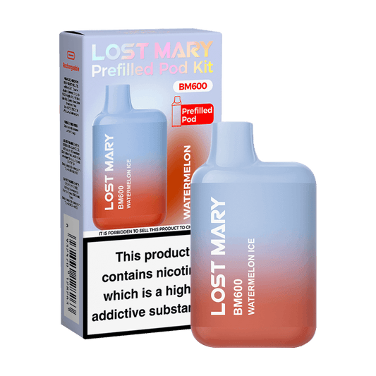WATERMELON ICE - LOST MARY BM600 PREFILLED POD KIT - Vapeslough