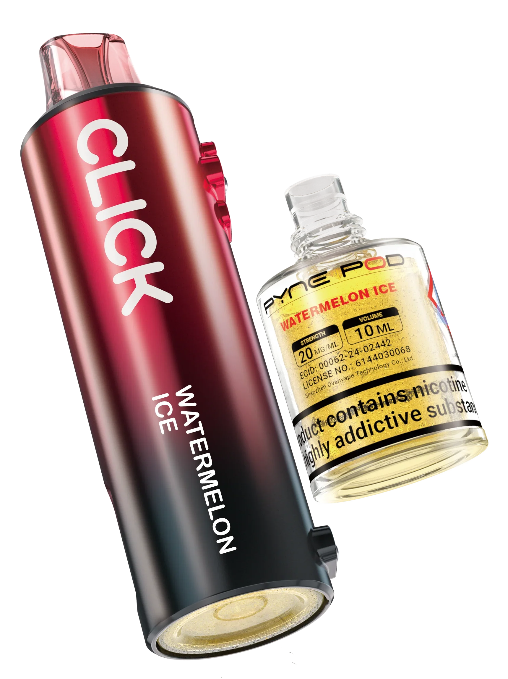 Watermelon Ice - Pyne Pod Click Prefilled Pod + Refill Container - Vapeslough