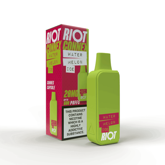 WATERMELON ICE - RIOT CONNEX - PRE-FILLED POD - 600 PUFFS BY RIOT SQUAD - Vapeslough