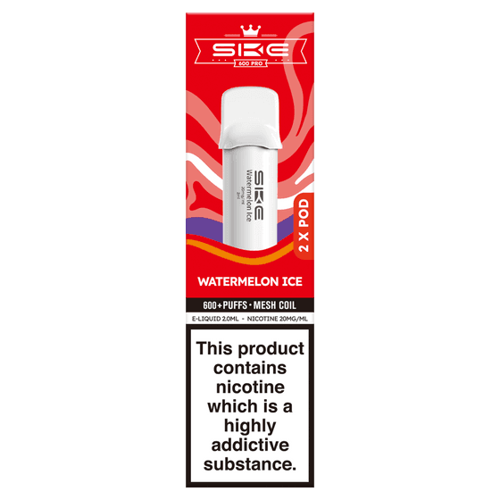 WATERMELON ICE SKE 600 PRO PODS (PACK OF 2) - Vapeslough