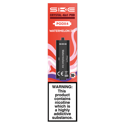 WATERMELON ICE - SKE CRYSTAL 4IN1 PODS - PACK OF 4 - Vapeslough