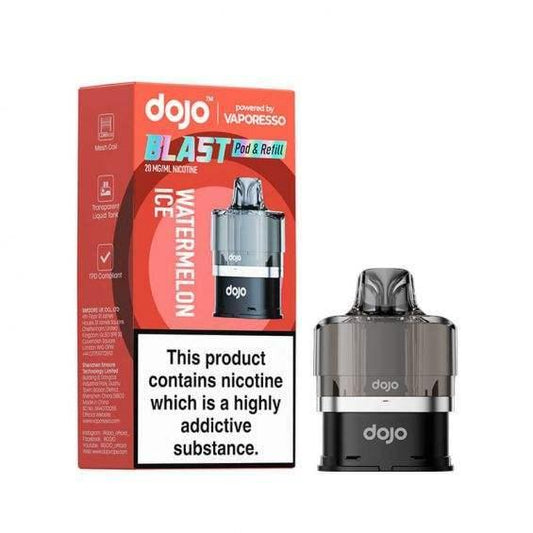 WATERMELON ICE - VAPORESSO DOJO BLAST 6000 PRE-FILLED POD - Vapeslough