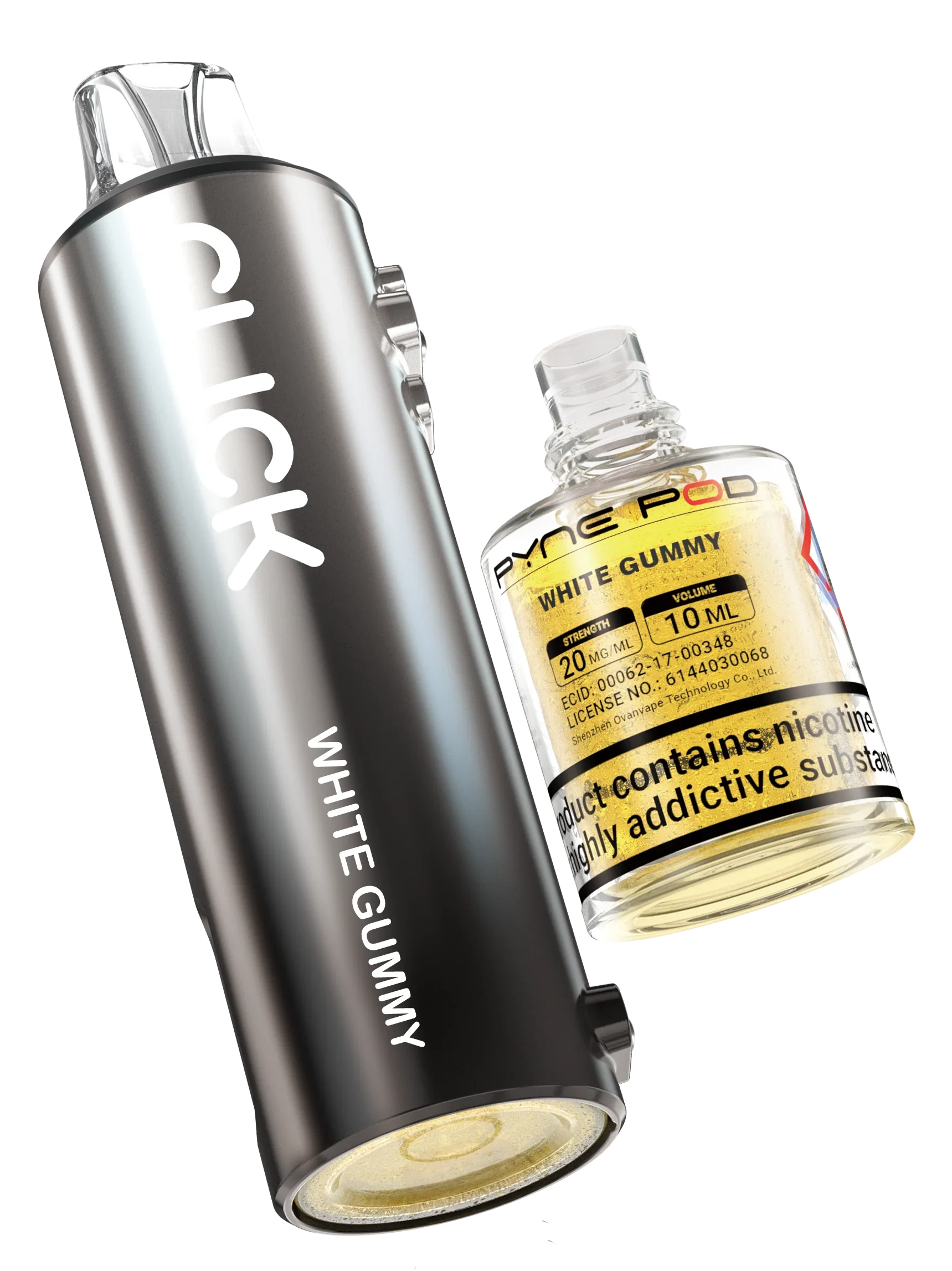 White Gummy - Pyne Pod Click Prefilled Pod + Refill Container - Vapeslough