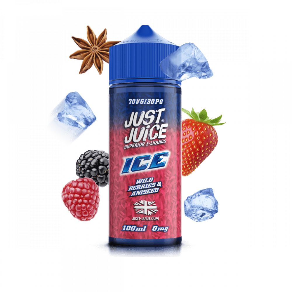 WILD BERRIES & ANISEED ICE 100ML SHORT FILL E-LIQUID BY JUST JUICE - Vapeslough