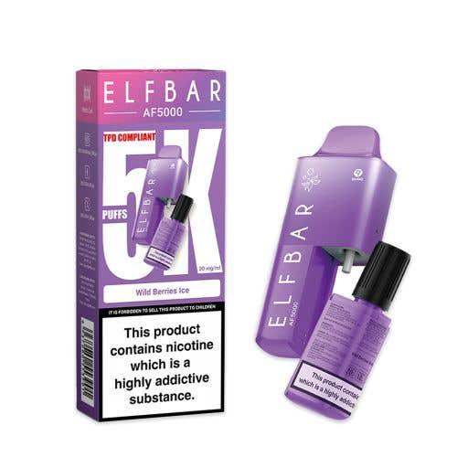 WILD BERRIES ICE - ELF BAR AF5000 DISPOSABLE VAPE - 20MG(2%) - Vapeslough