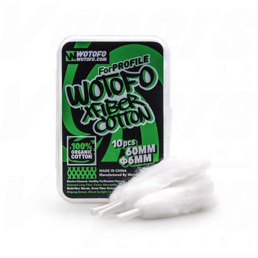 WOTOFO X FIBER COTTON 6MM - Vapeslough