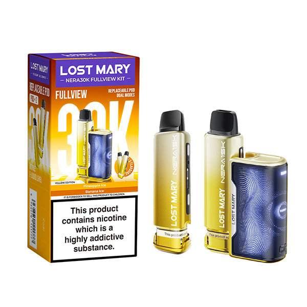 YELLOW EDITION - LOST MARY NERA FULLVIEW 30K PRE-FILLED POD KIT - Vapeslough