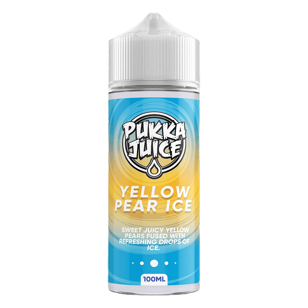 YELLOW PEAR ICE 100ML SHORT FILL E-LIQUID BY PUKKA JUICE - Vapeslough