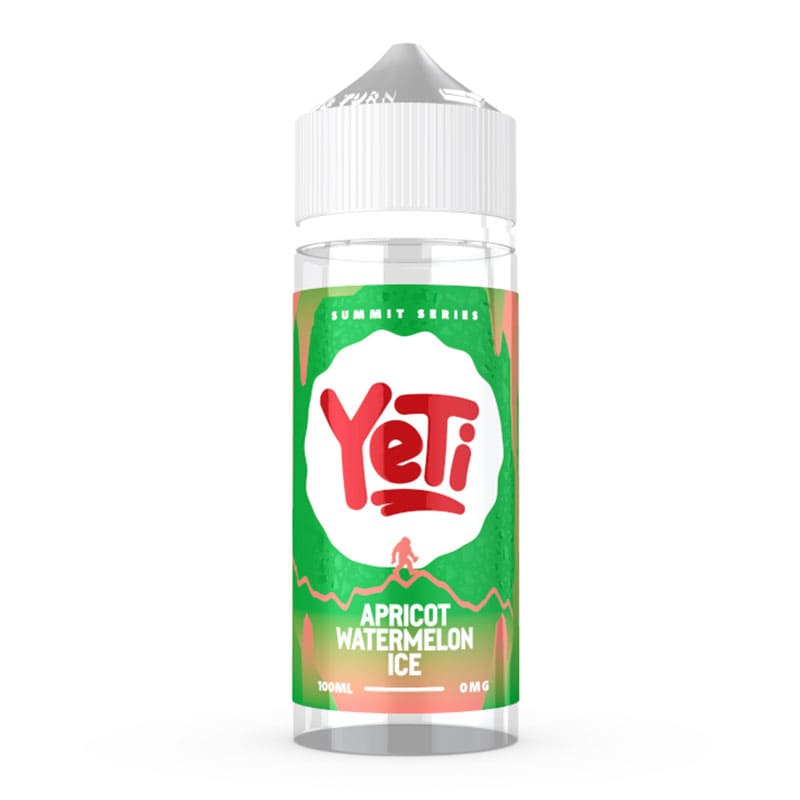 APRICOT WATERMELON ICE 100ML SHORT FILL E-LIQUID BY YETI SUMMIT SERIES