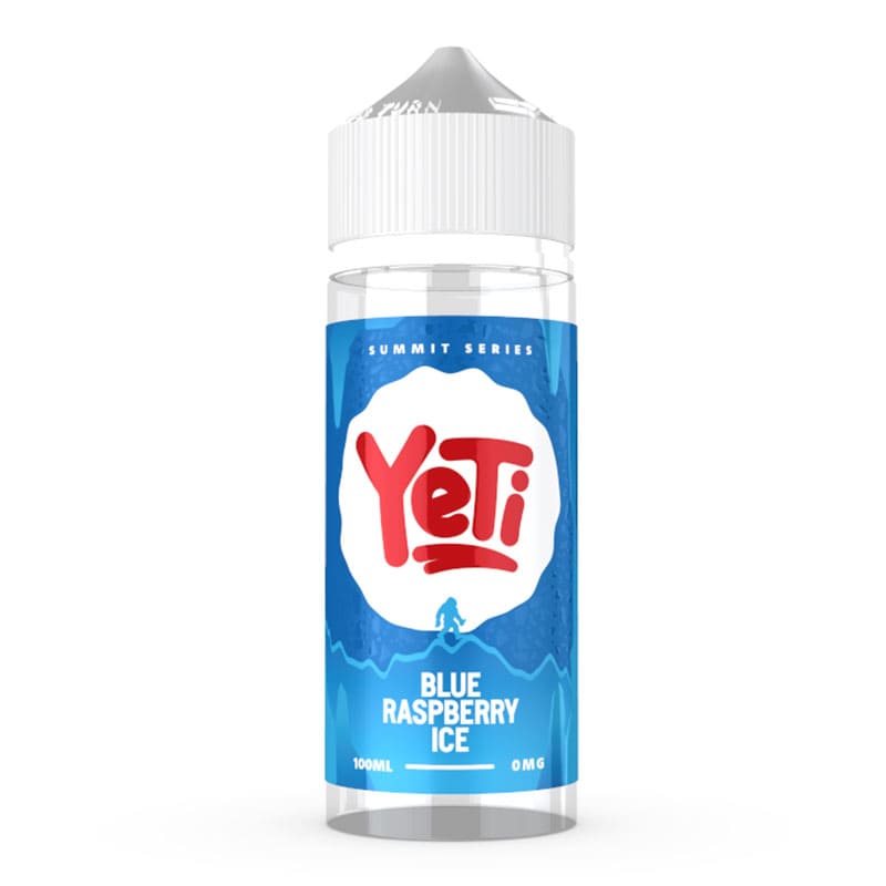 BLUE RASPBERRY ICE 100ML SHORT FILL E-LIQUID BY YETI SUMMIT SERIES