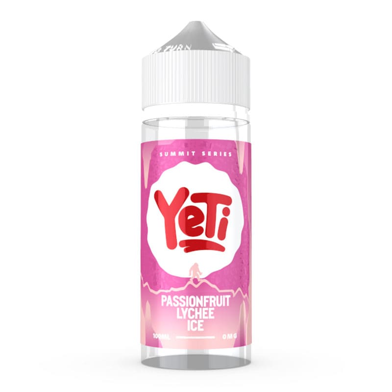 PASSION FRUIT LYCHEE ICE 100ML SHORT FILL E-LIQUID BY YETI SUMMIT SERIES